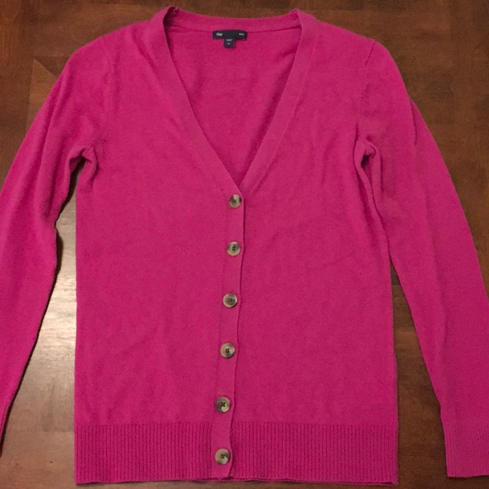 Pink cardigan